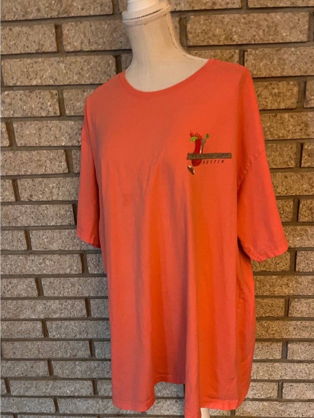 Margaritaville Destin It’s 5 O’Clock Somewhere T Shirt Mens XXL Coral